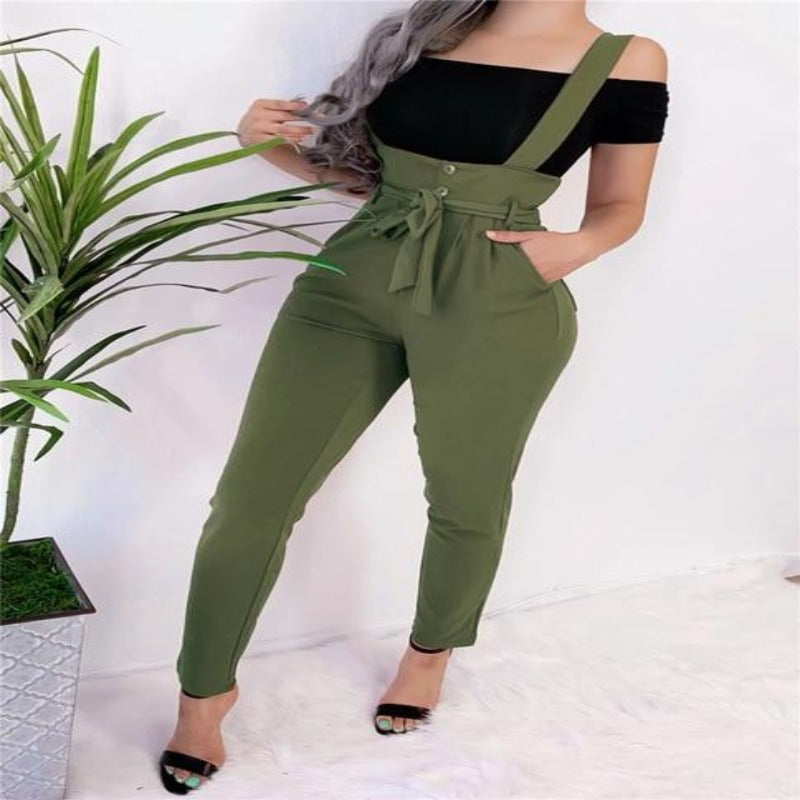 Streetwear Button Pockets High Waist Long Pencil Pants - fashionapparelshop.com