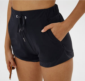 Open image in slideshow, Women Phone Pockets Workout Running Sports Shorts - fashionapparelshop.com
